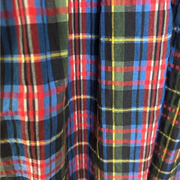 Ganni Multicolor Plaid Long Sleeve Dress - Picture 3 of 4